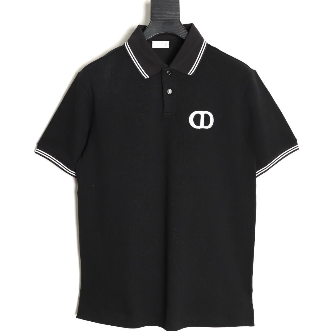 DIOR/Dior CD Embroidered Logo Short-Sleeve Polo Shirt