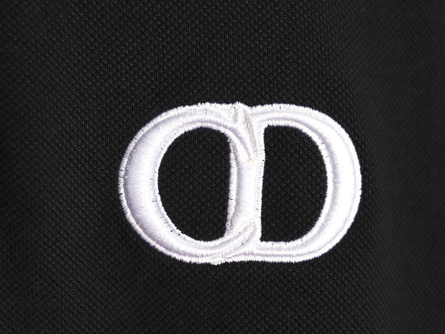 DIOR/Dior CD Embroidered Logo Short-Sleeve Polo Shirt