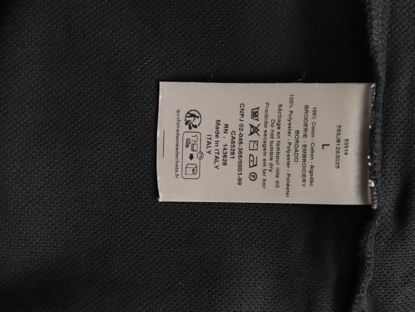 DIOR/Dior CD Embroidered Logo Short-Sleeve Polo Shirt