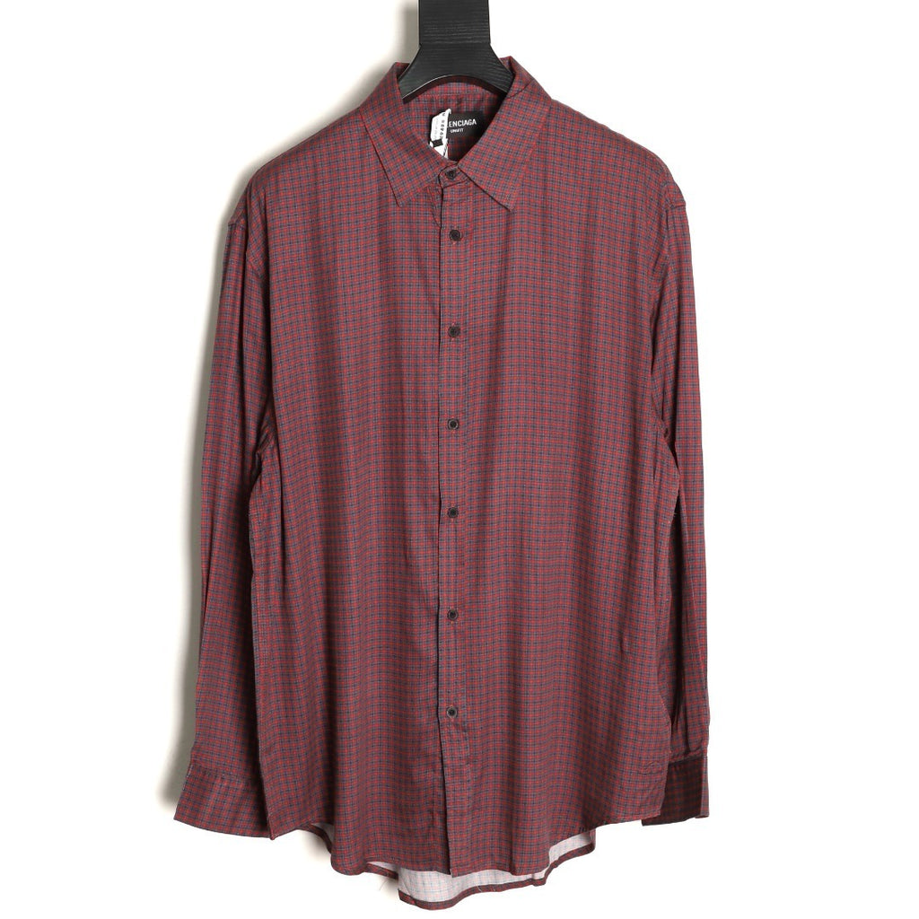 BALENCIAGA/Balenciaga New Striped Collared Shirt