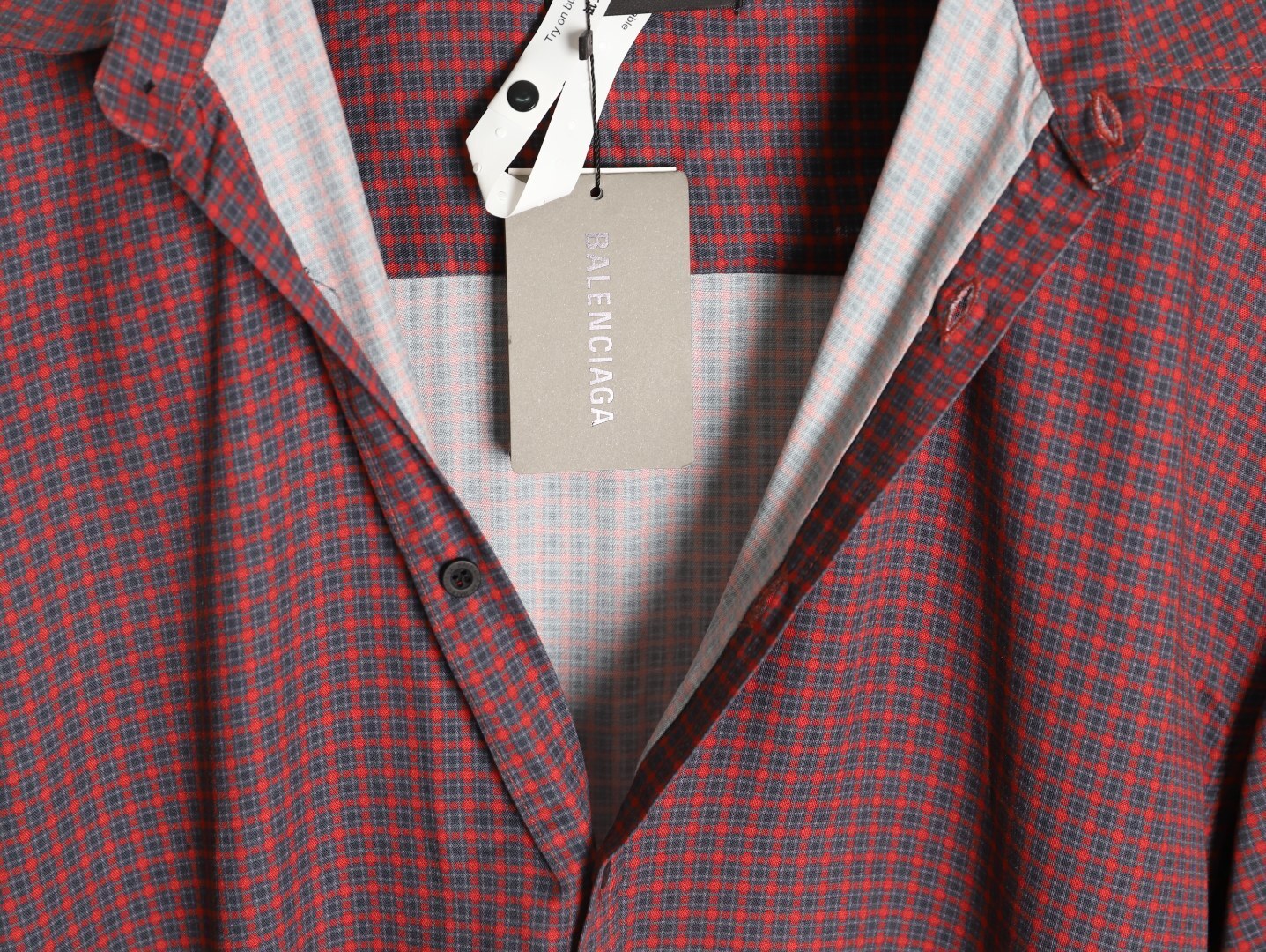 BALENCIAGA/Balenciaga New Striped Collared Shirt