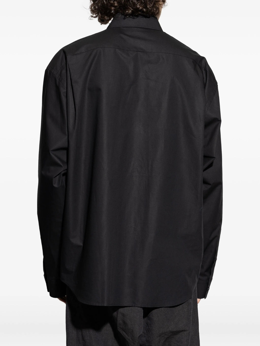 BALENCIAGA BB Embroidered Long-Sleeve Shirt