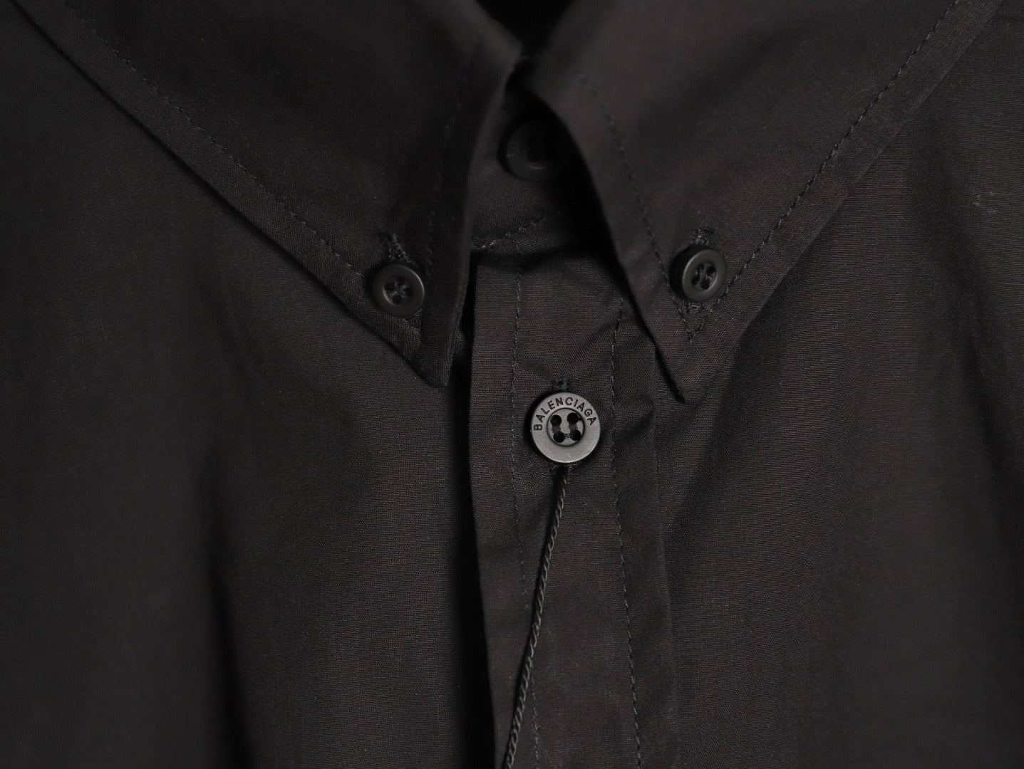 BALENCIAGA BB Embroidered Long-Sleeve Shirt