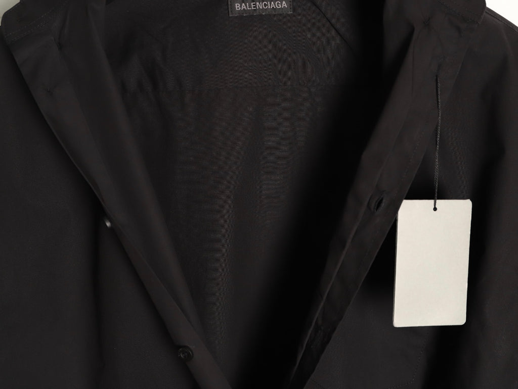 BALENCIAGA BB Embroidered Long-Sleeve Shirt