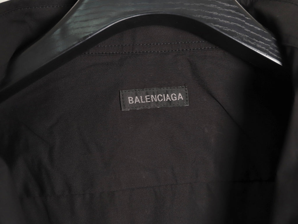 BALENCIAGA BB Embroidered Long-Sleeve Shirt