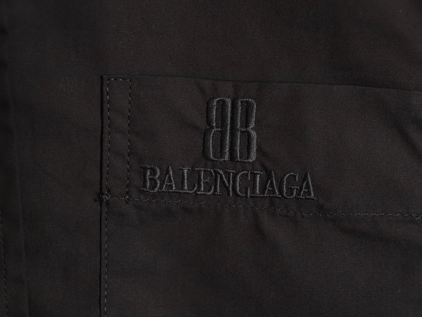 BALENCIAGA BB Embroidered Long-Sleeve Shirt