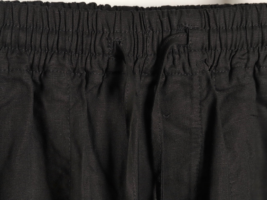 LOEWE Anagram embroidered linen trousers