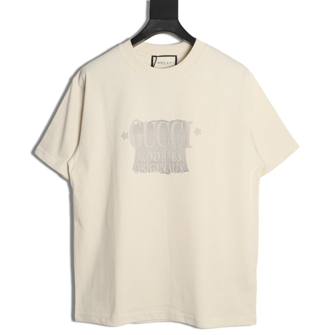 Gucci Star Tag Print Short-Sleeve T-Shirt