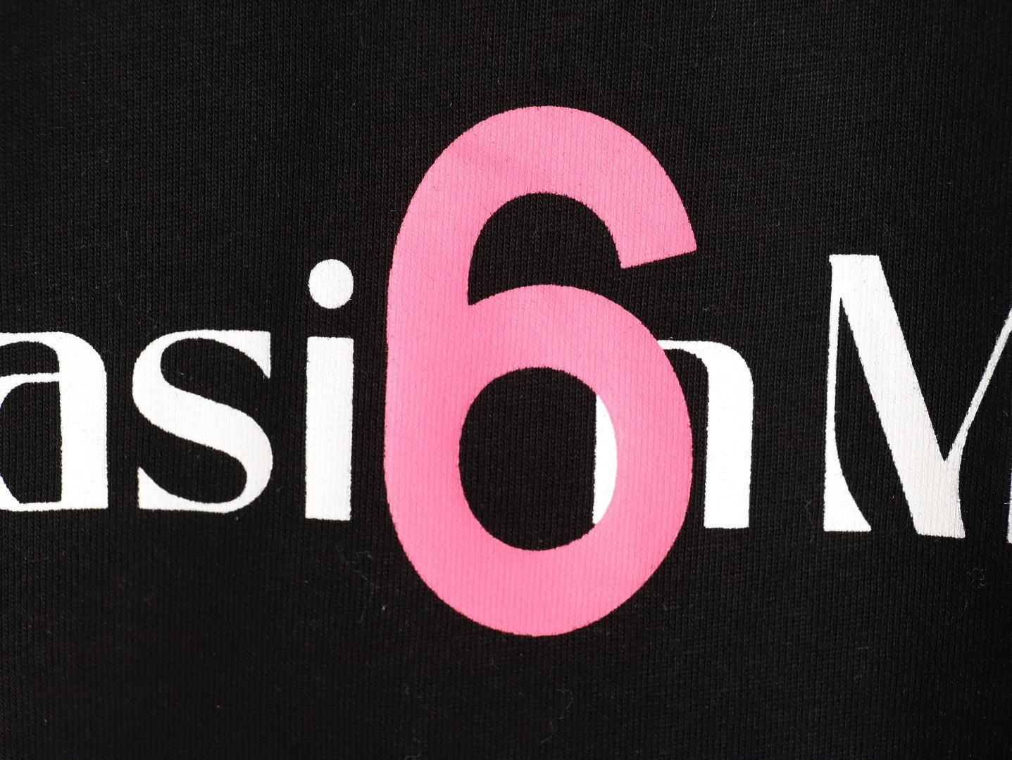 MaisonMargiela Pink Printed Short-Sleeve T-Shirt