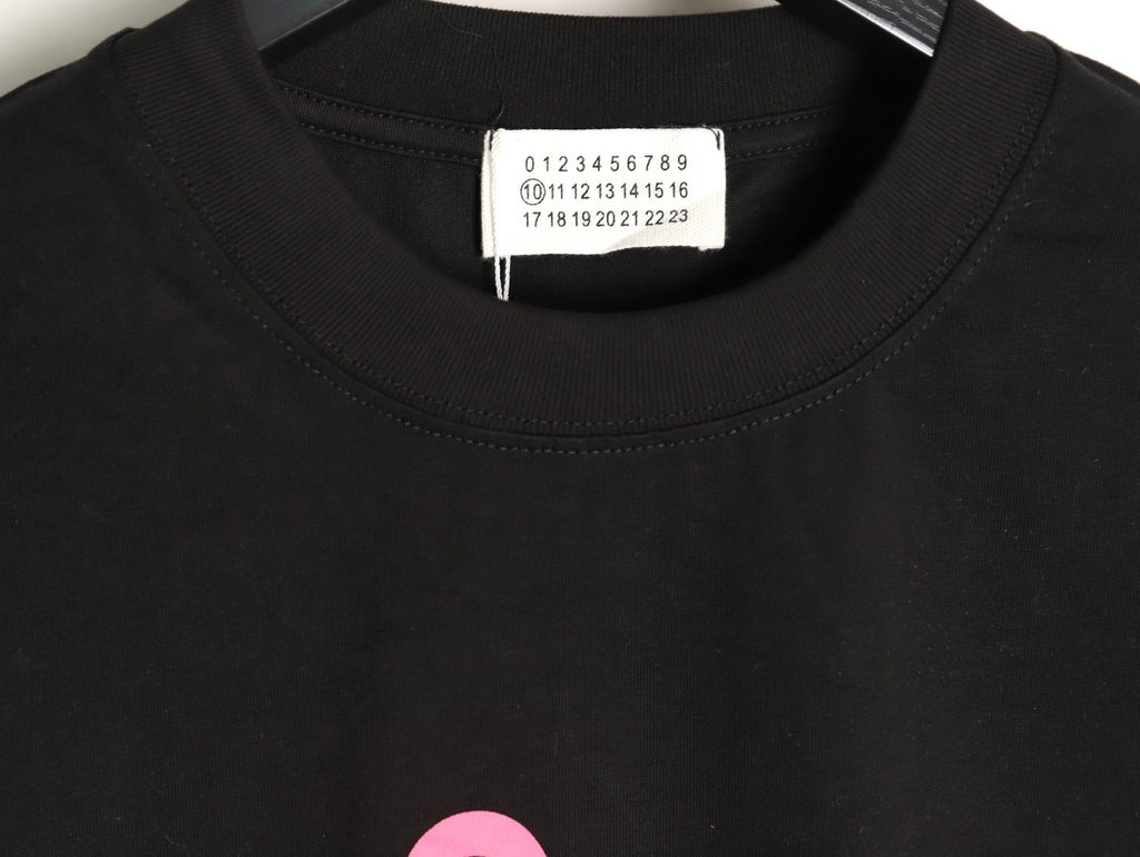MaisonMargiela Pink Printed Short-Sleeve T-Shirt