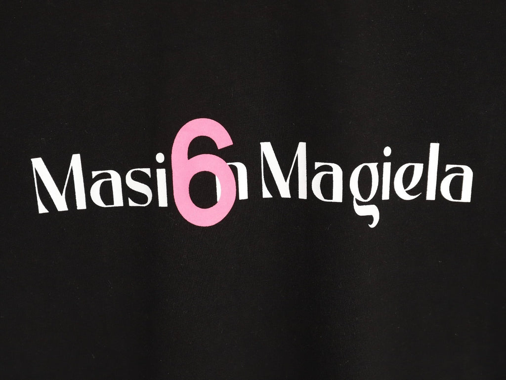 MaisonMargiela Pink Printed Short-Sleeve T-Shirt