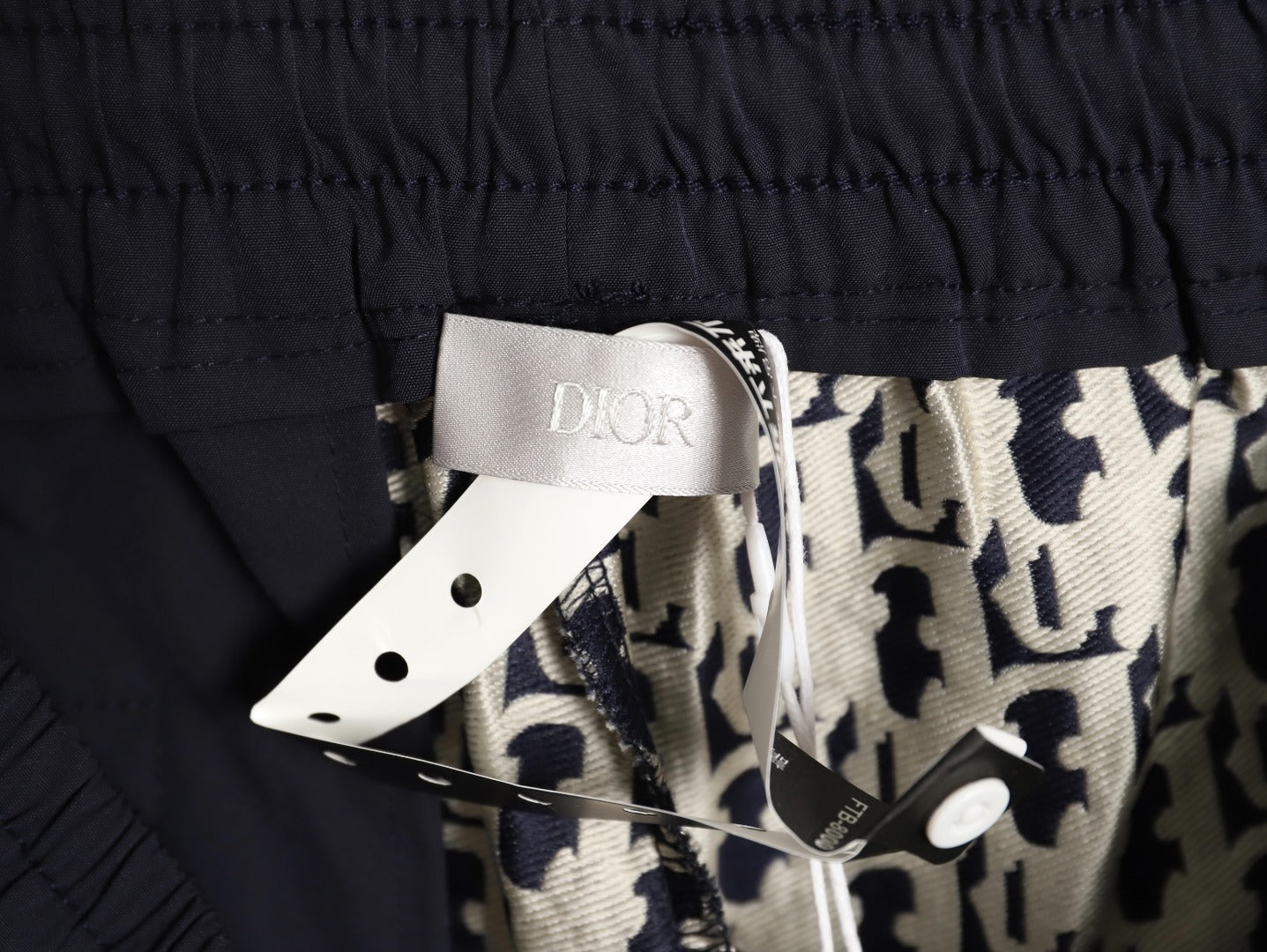 DIOR Classic Monogram Navy Blue Jacquard Casual Shorts