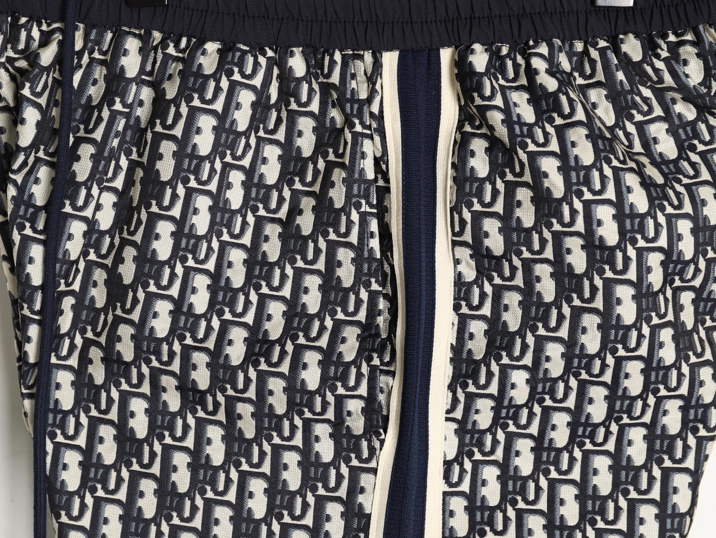 DIOR Classic Monogram Navy Blue Jacquard Casual Shorts