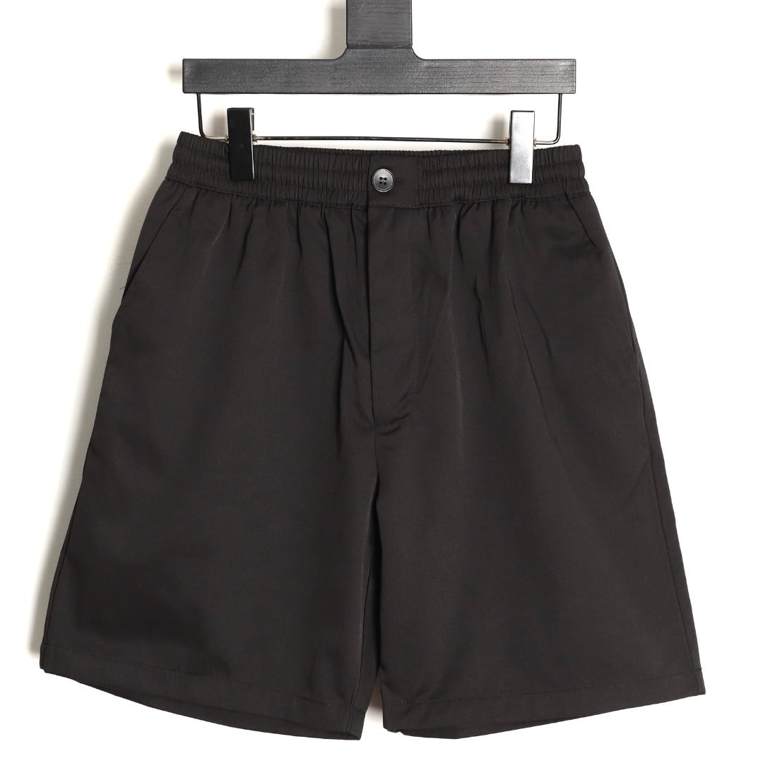 Ami embroidered shorts with small letter logo on the back pocket