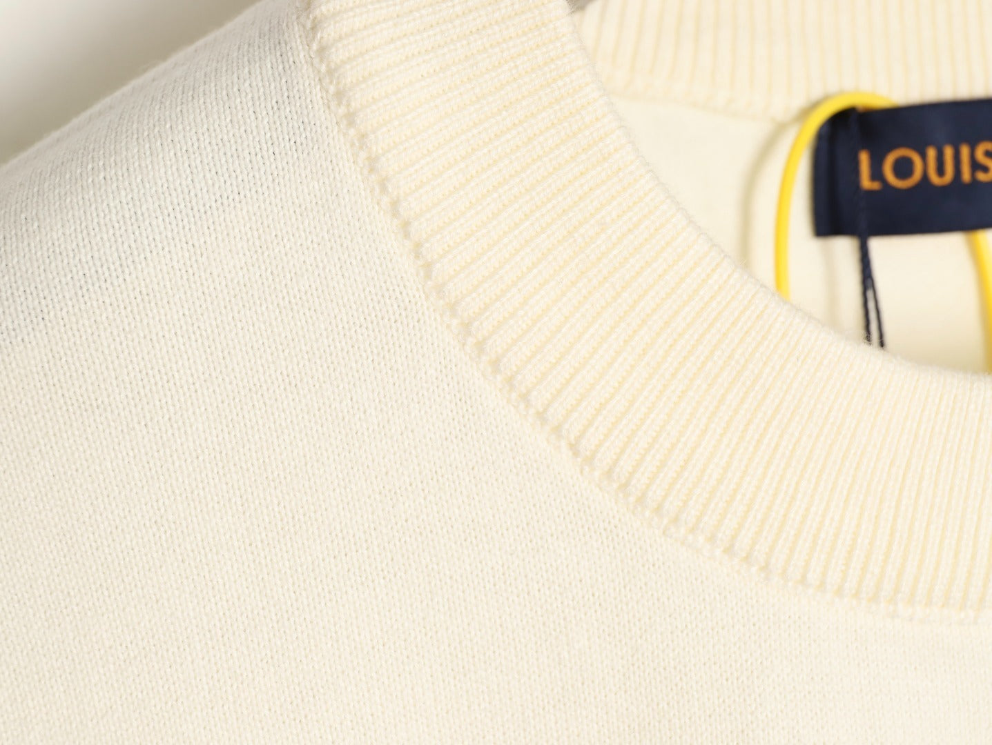 Louis Vuitton/LV Damier Check Embroidered Sweater Short Sleeve