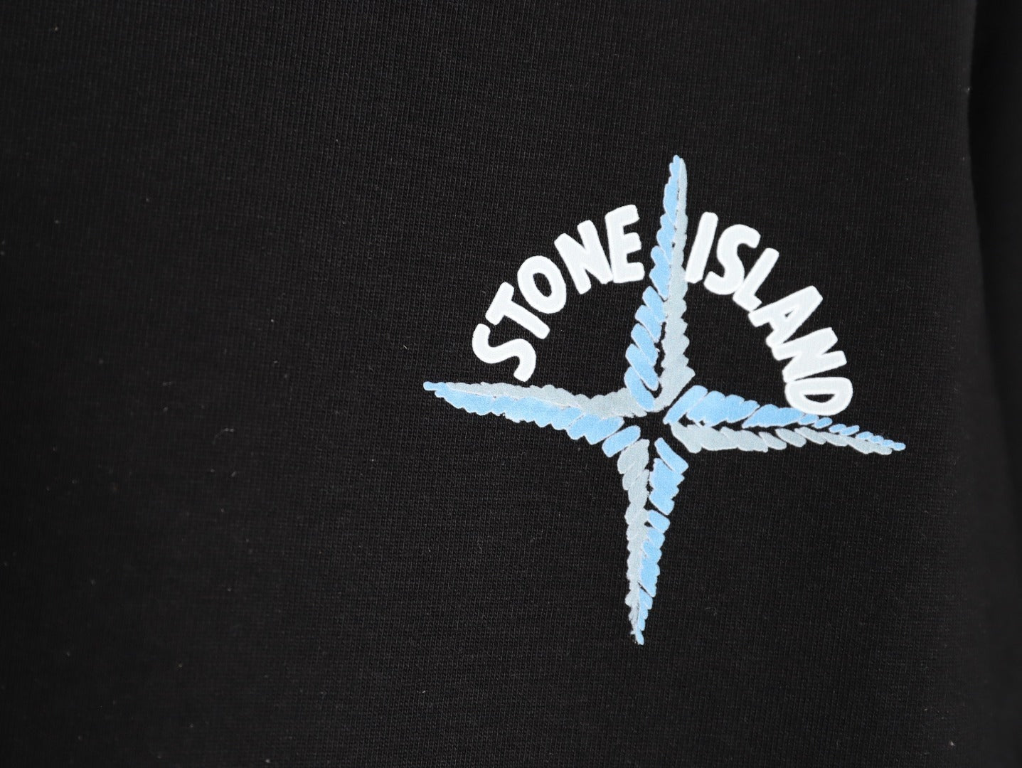 Stone Island front and back logo print short-sleeved shirt