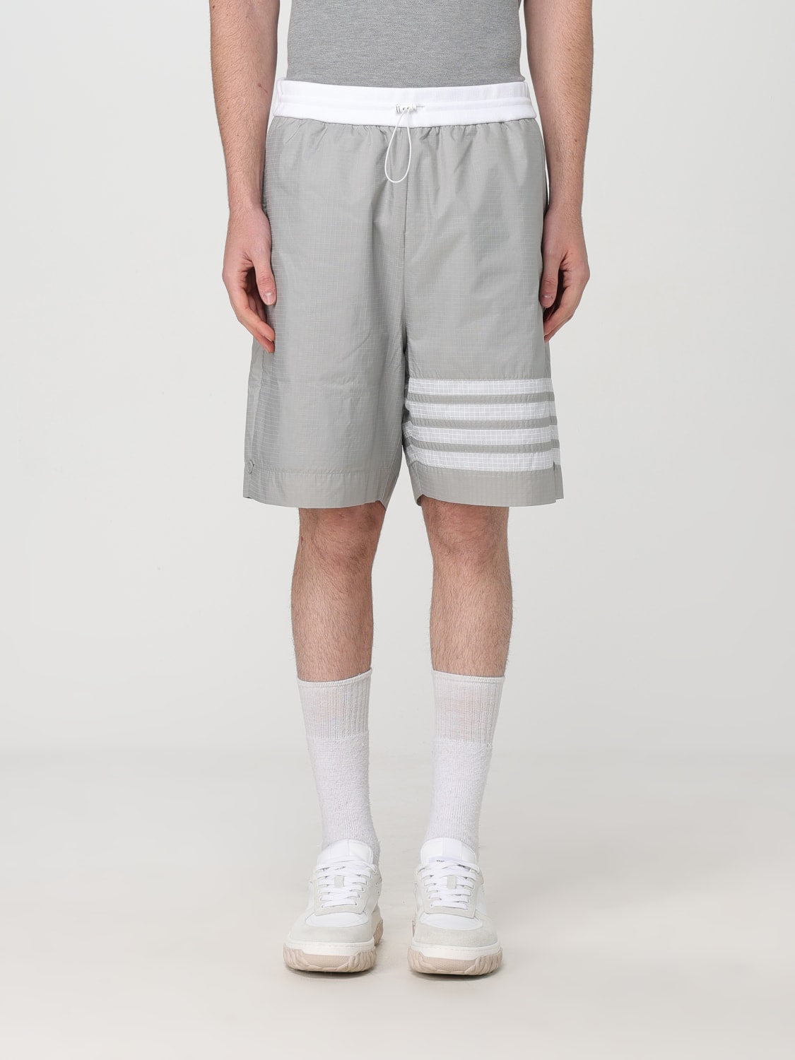 Thom Browne Double-Layer Woven Four-Wall Sun Protection Shorts