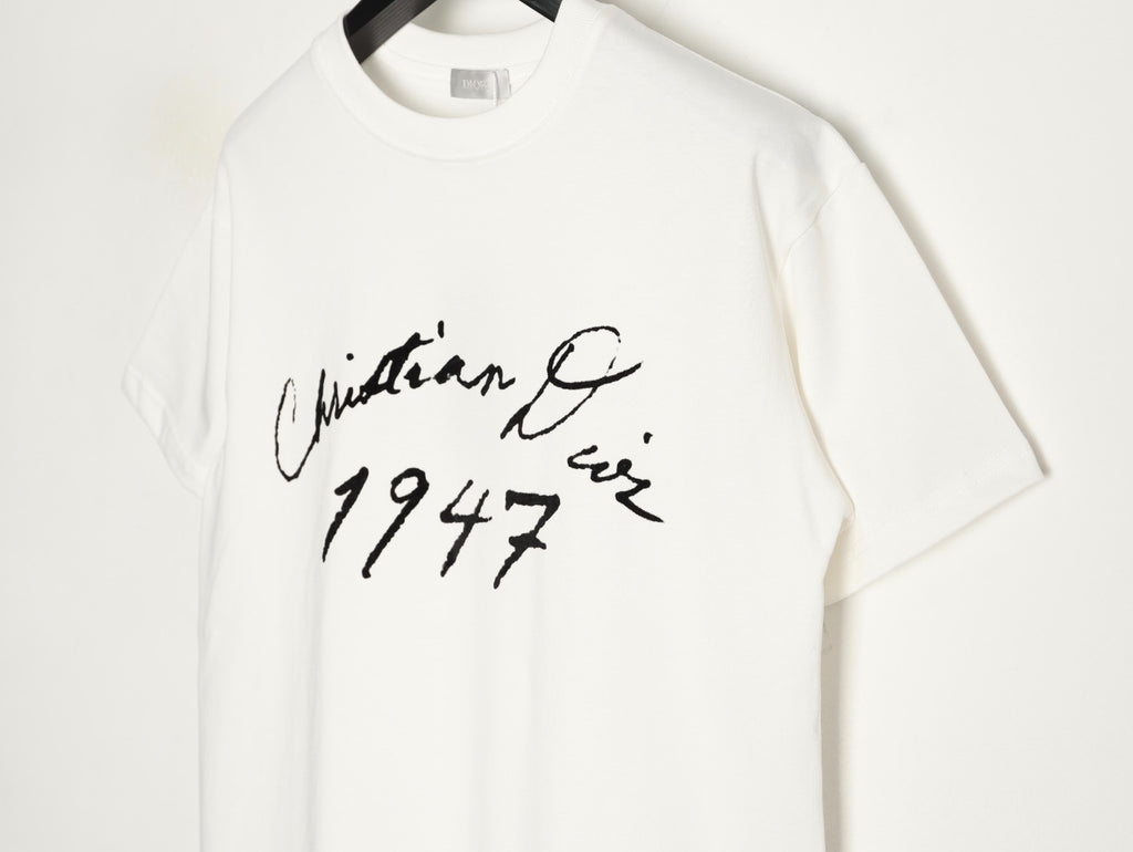Dior 1947 Letter Short-Sleeve T-Shirt