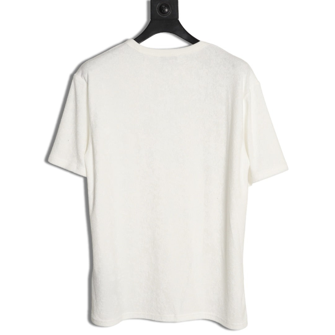DIOR CD logo terry cloth short-sleeved T-shirt