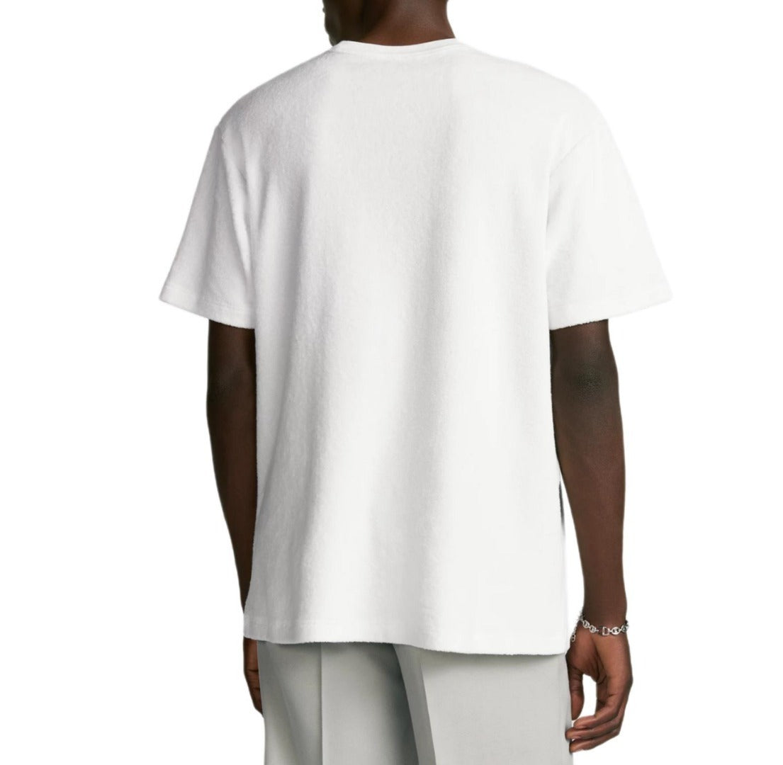 DIOR CD logo terry cloth short-sleeved T-shirt