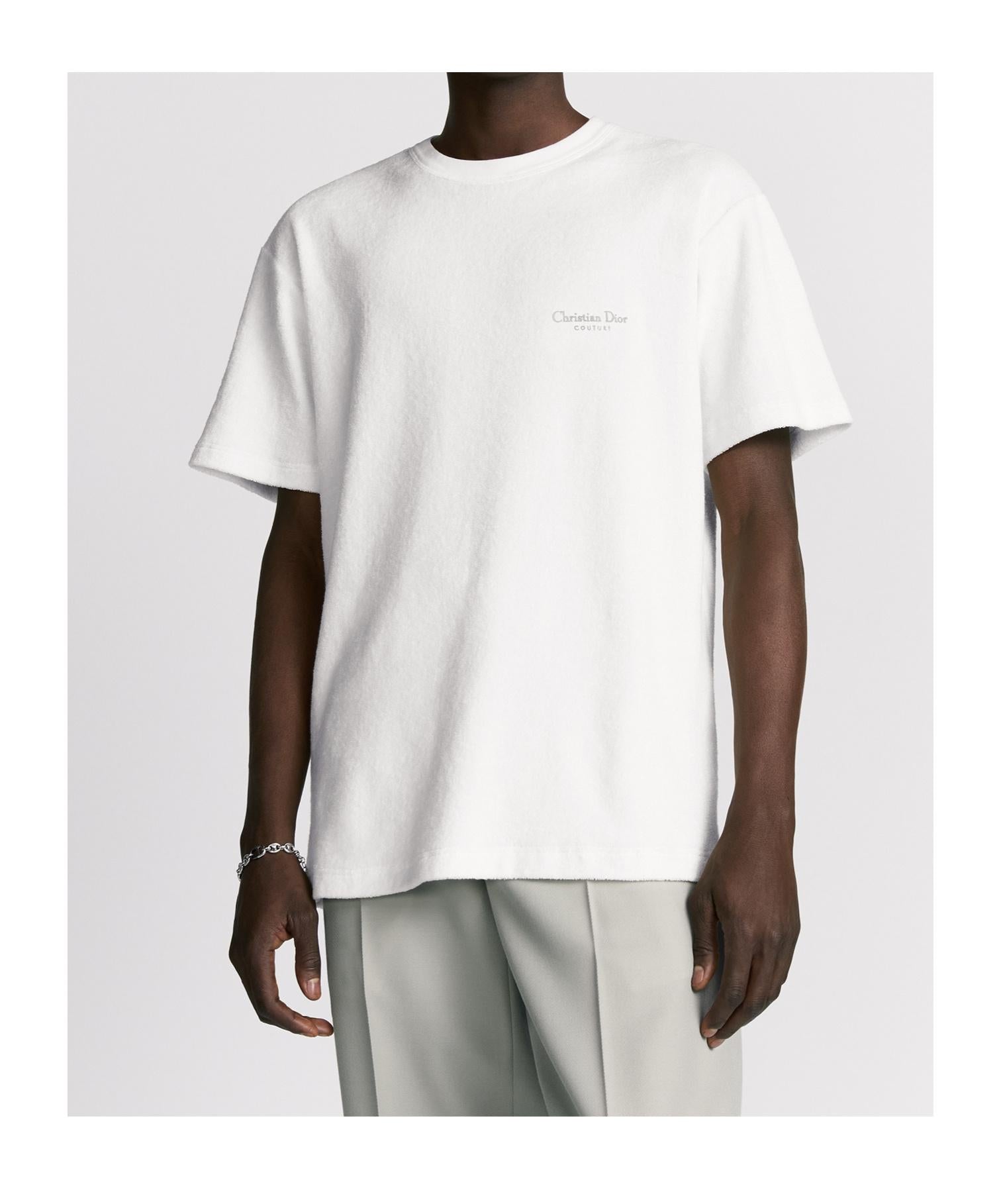 DIOR CD logo terry cloth short-sleeved T-shirt