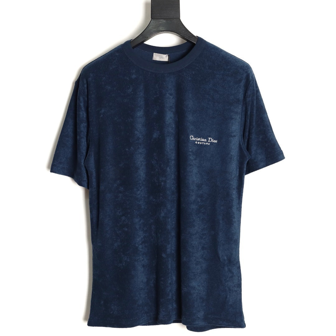 DIOR CD logo terry cloth short-sleeved T-shirt