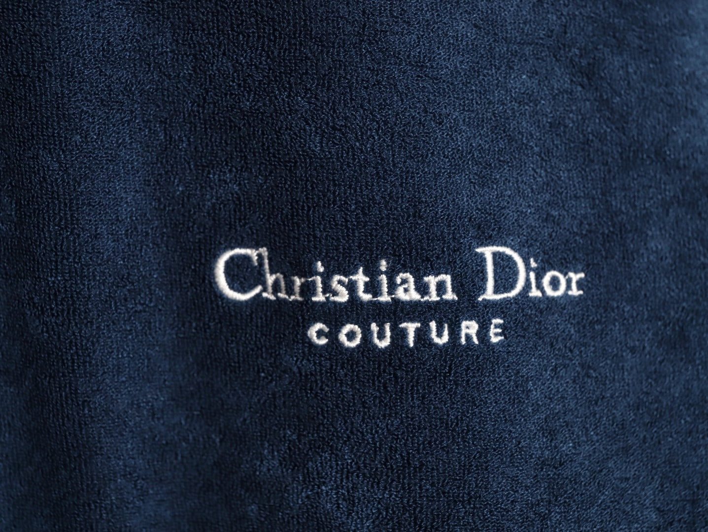 DIOR CD logo terry cloth short-sleeved T-shirt