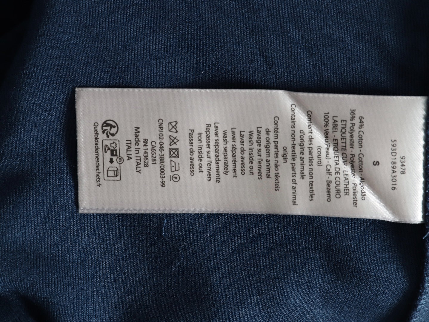 DIOR CD logo terry cloth short-sleeved T-shirt