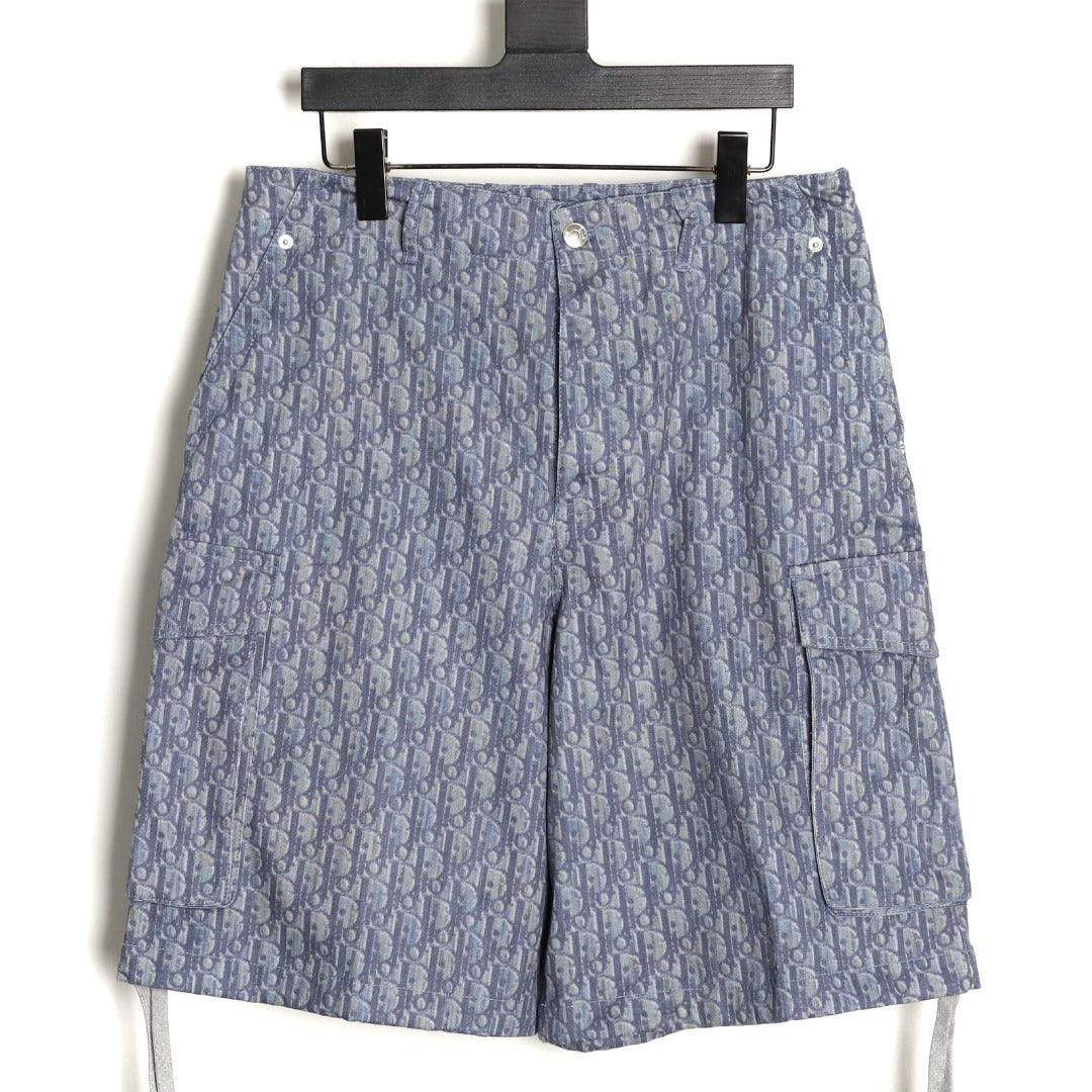DIOR Dior CD all-over print pocket cargo shorts