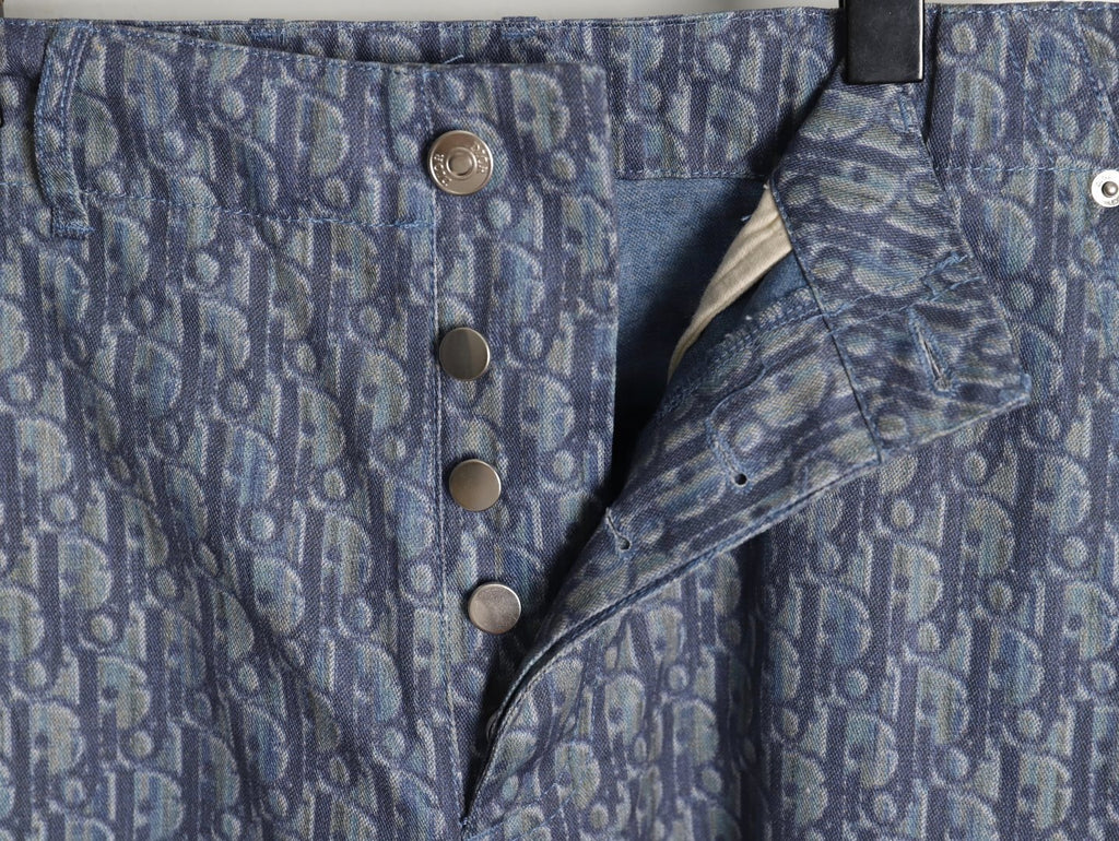 DIOR Dior CD all-over print pocket cargo shorts