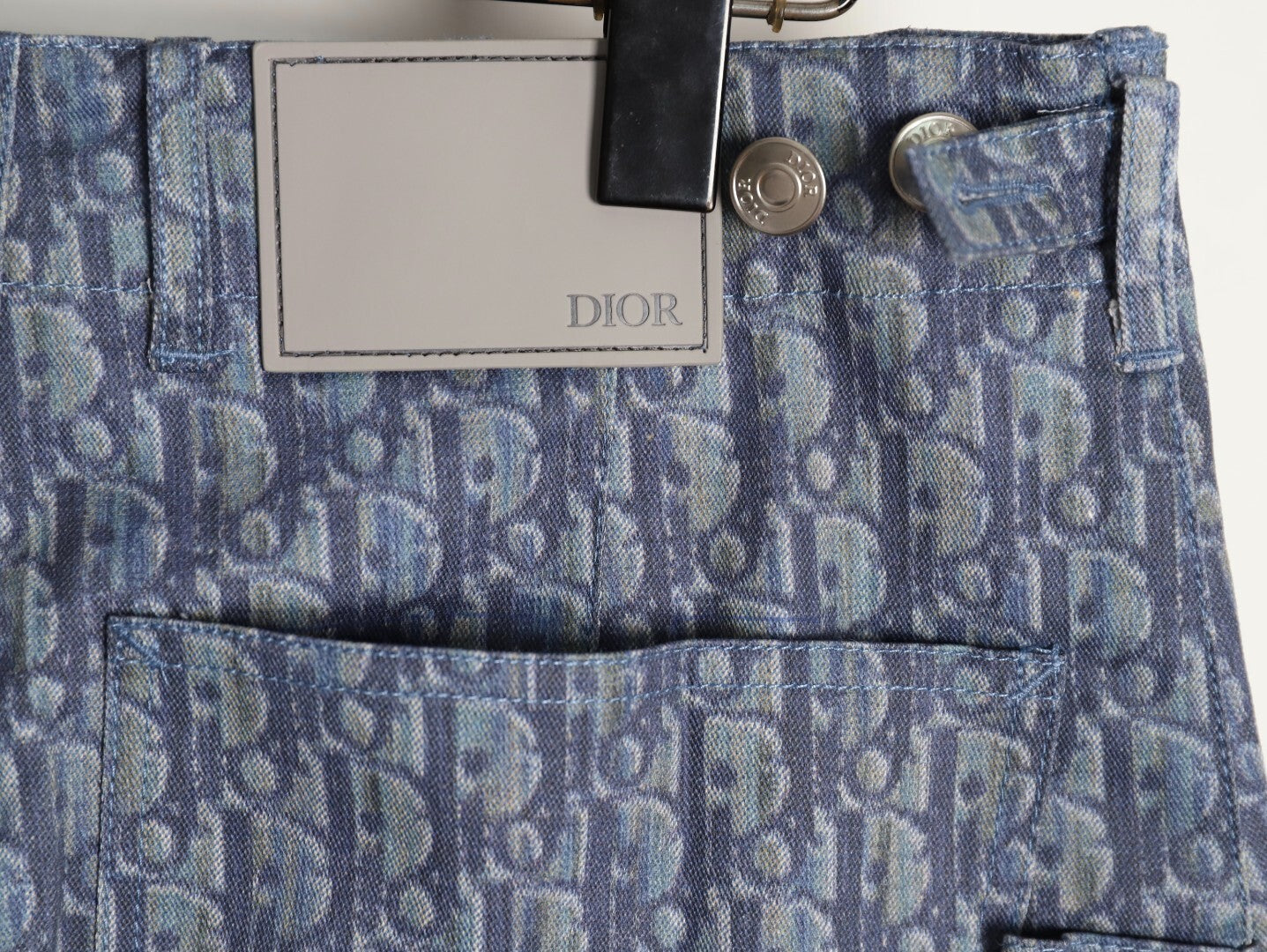 DIOR Dior CD all-over print pocket cargo shorts