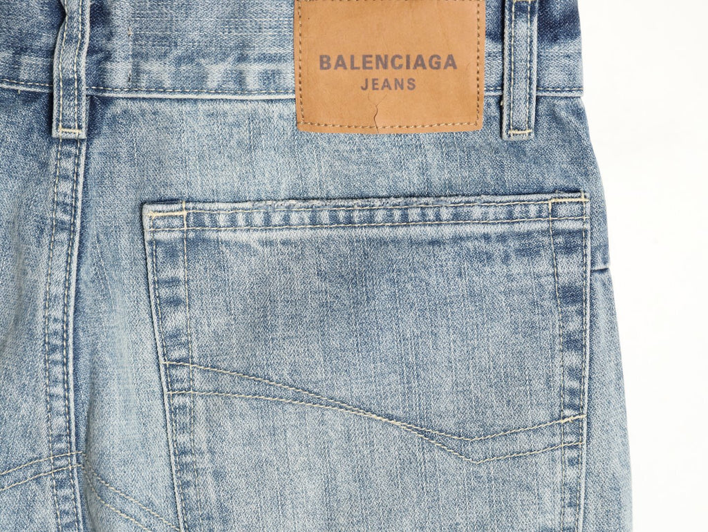 Balenciaga  runway-style low-rise jeans