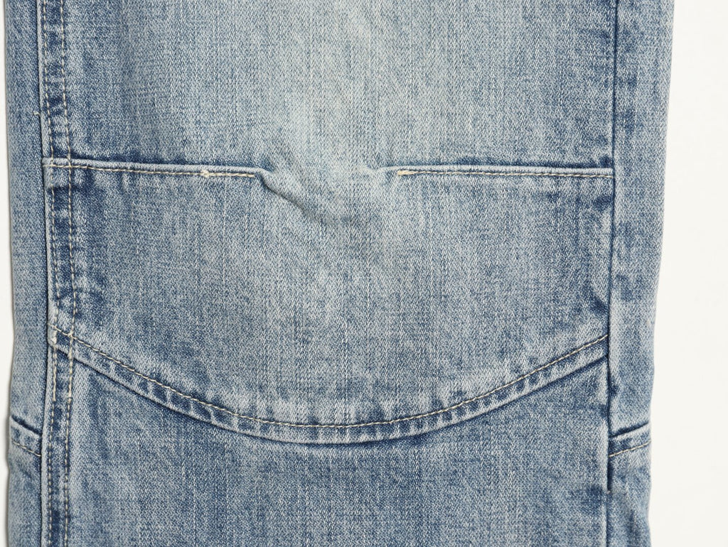 Balenciaga  runway-style low-rise jeans