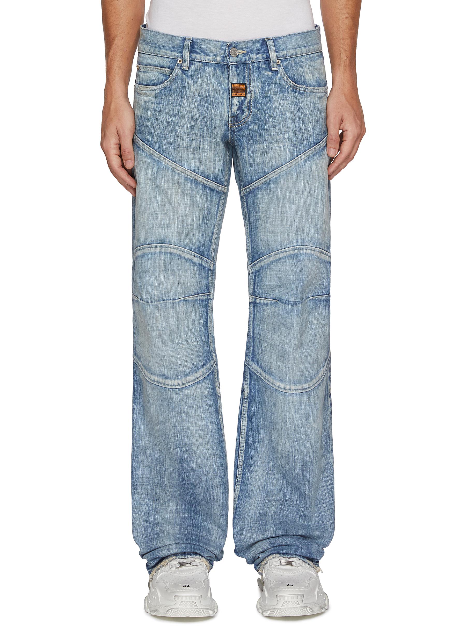 Balenciaga  runway-style low-rise jeans