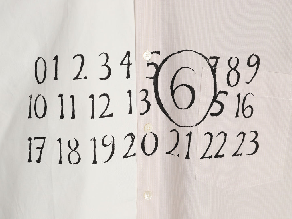 Maison margiela Asymmetric poplin shirt