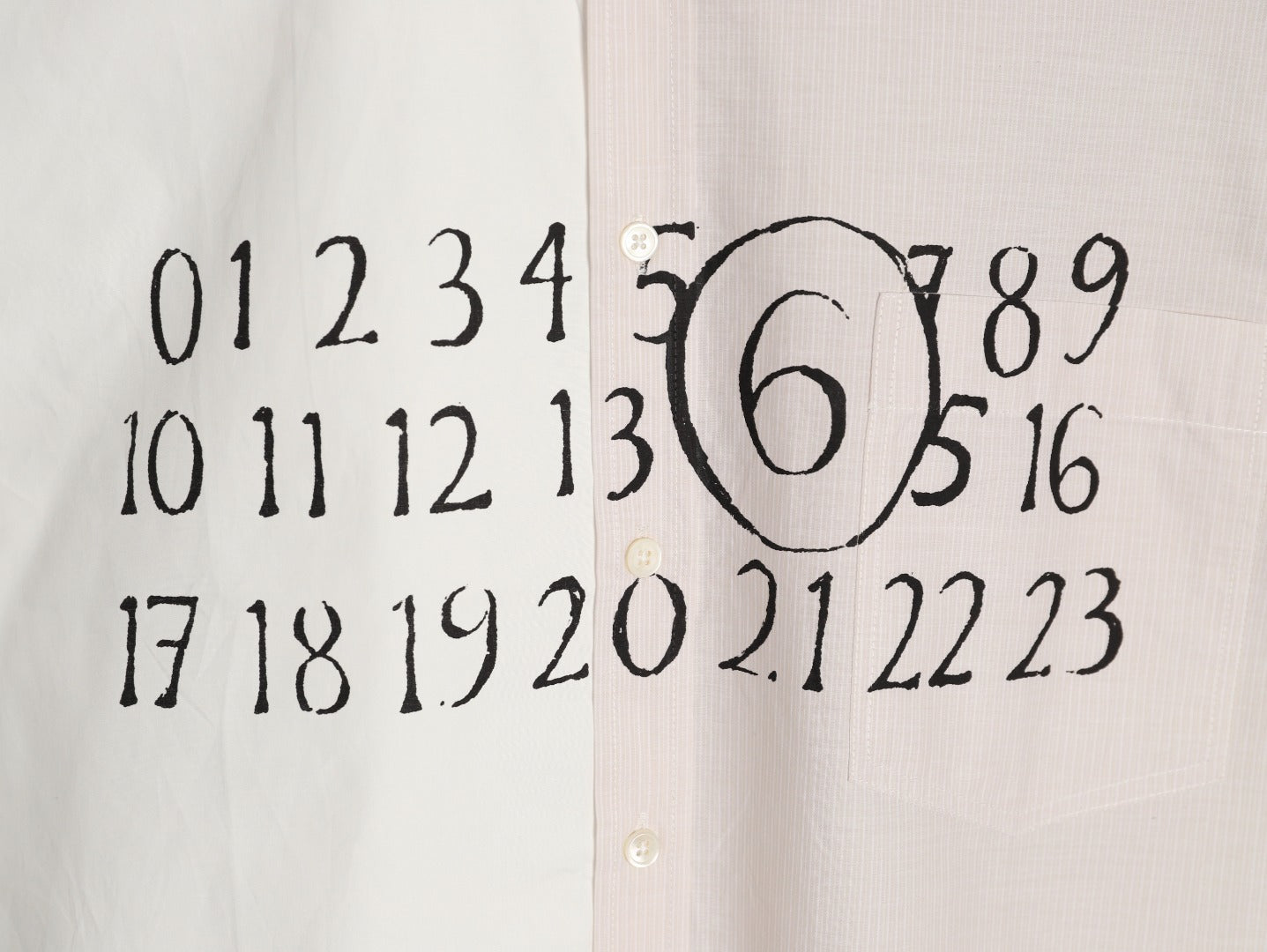 Maison margiela Asymmetric poplin shirt