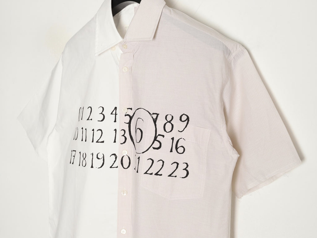 Maison margiela Asymmetric poplin shirt