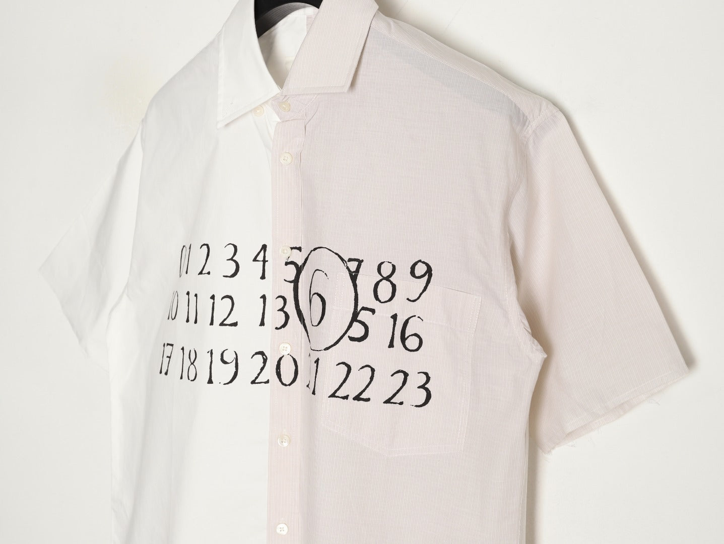 Maison margiela Asymmetric poplin shirt