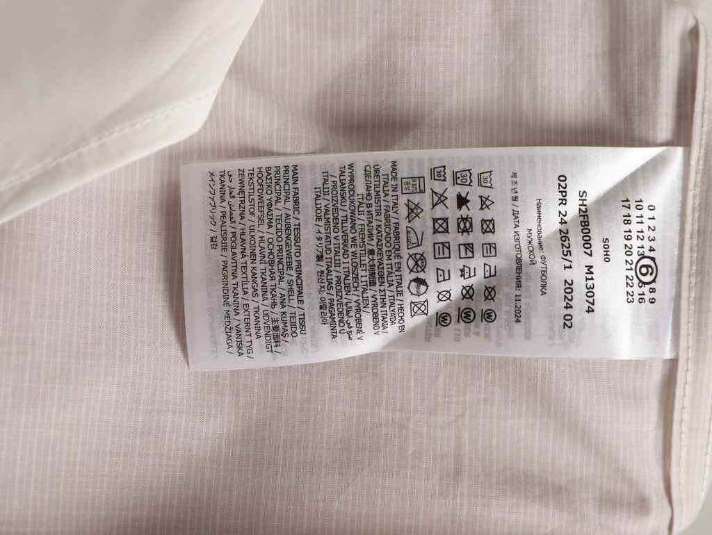 Maison margiela Asymmetric poplin shirt