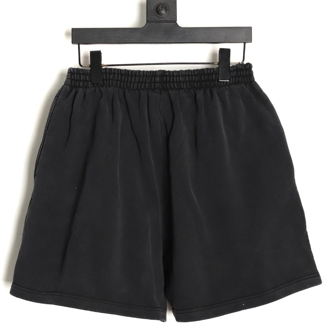 Balenciaga 25SS Badge Embroidered Shorts