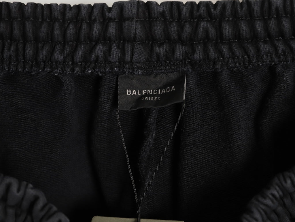 Balenciaga 25SS Badge Embroidered Shorts