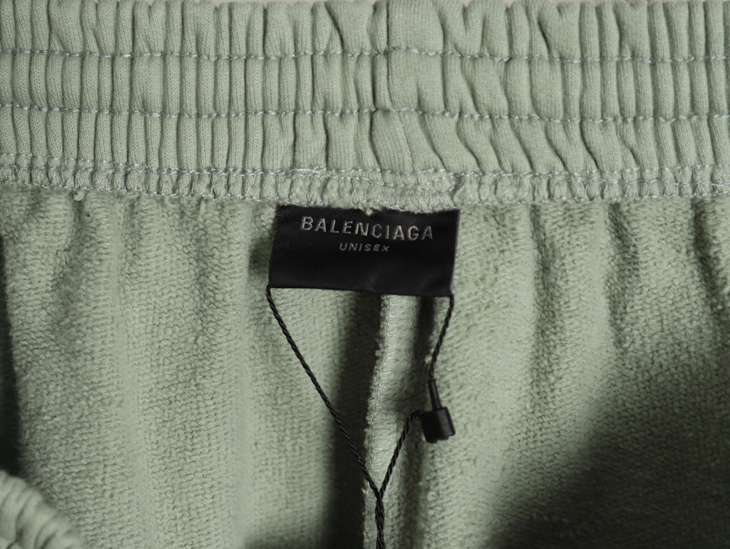 Balenciaga Reflective Letter Embroidered Shorts