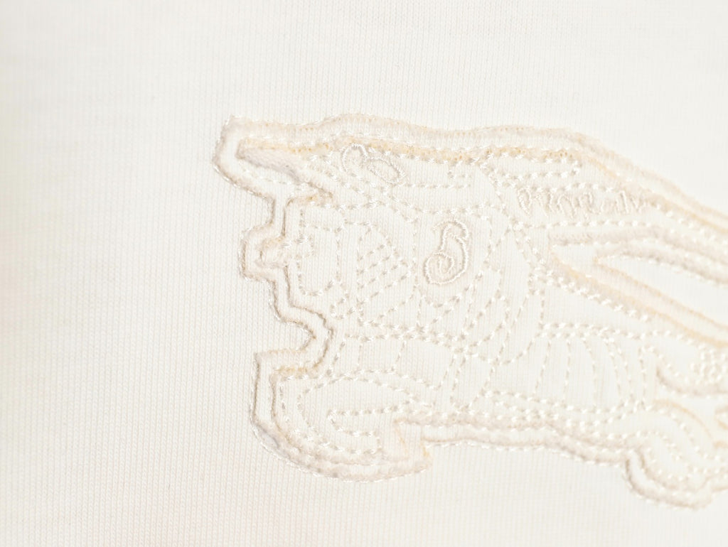 Burberry Short-sleeved T-shirt with Horse Patchwork Shoulders