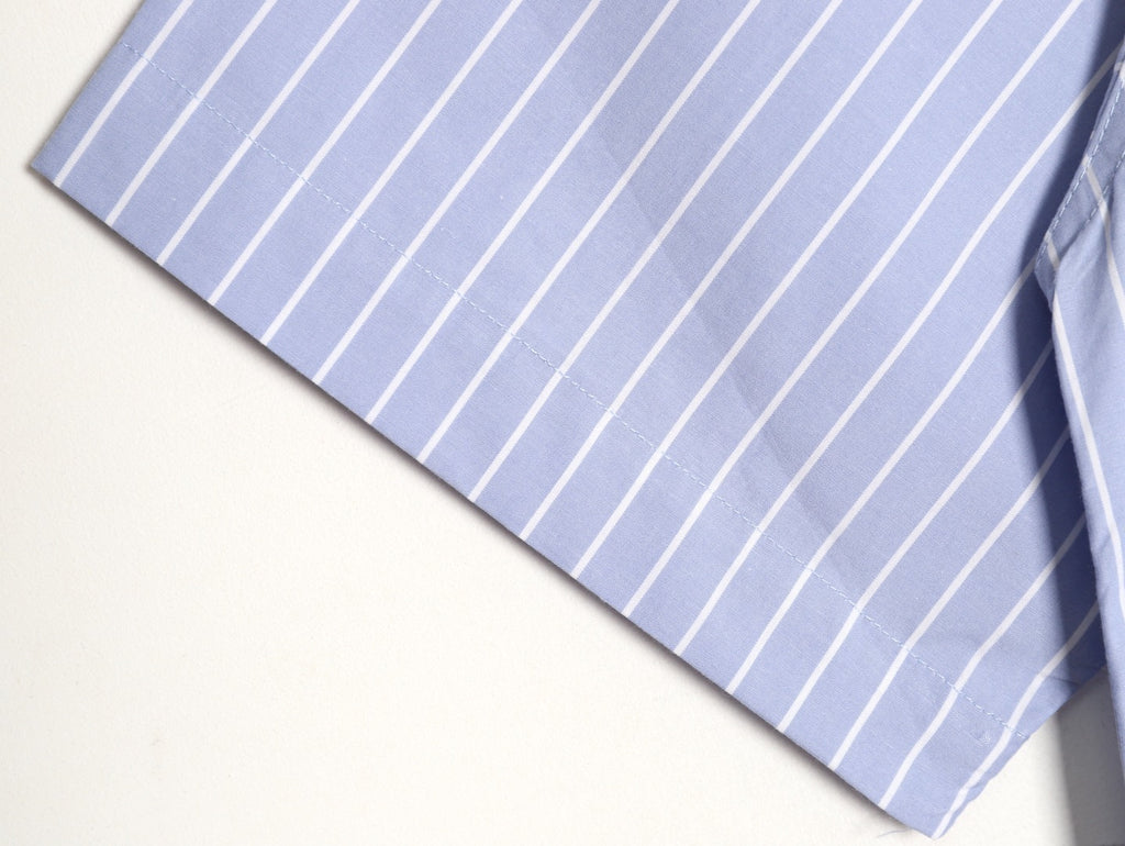 Balenciaga striped shirt with embroidered pockets