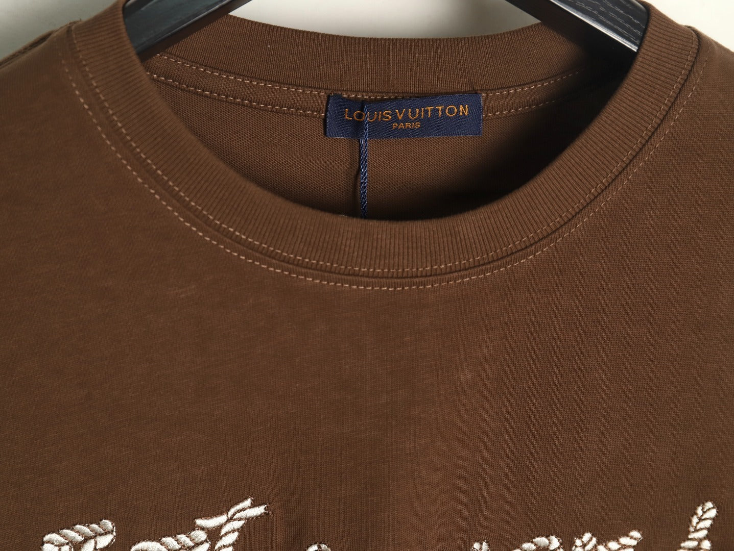 Louis Vuitton LV short-sleeved shirt with rope knot embroidery