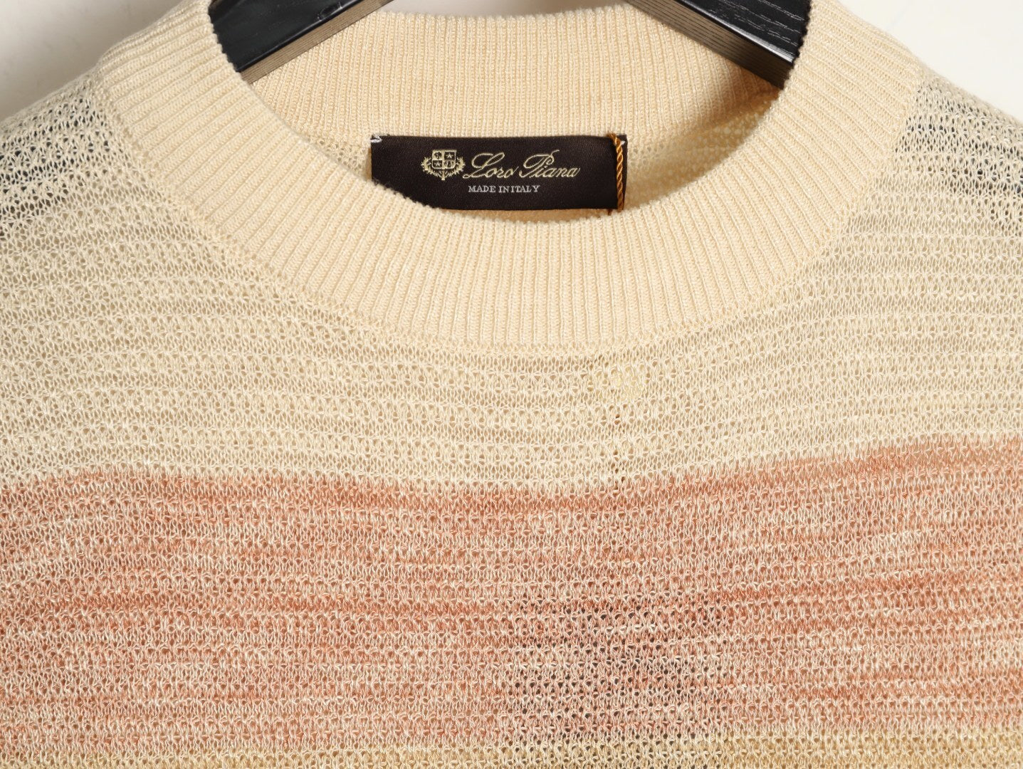Loro Piana Striped Knit Short-Sleeve