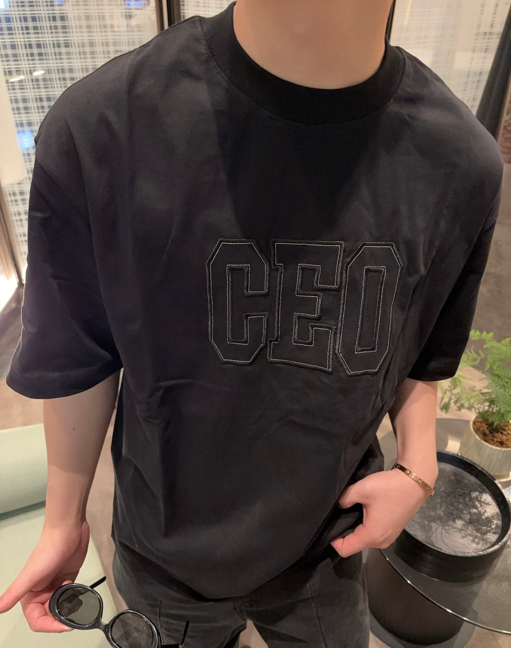 Balenciaga CEO Appliqué Embroidered T-Shirt