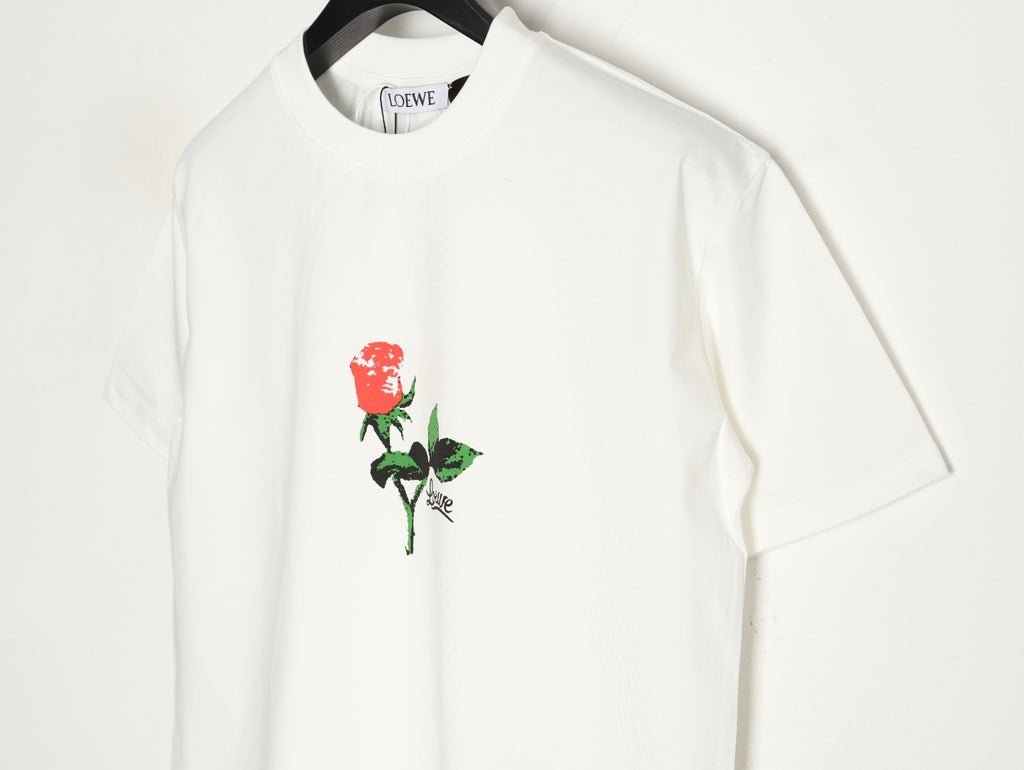 LOEWE rose print t-shirt