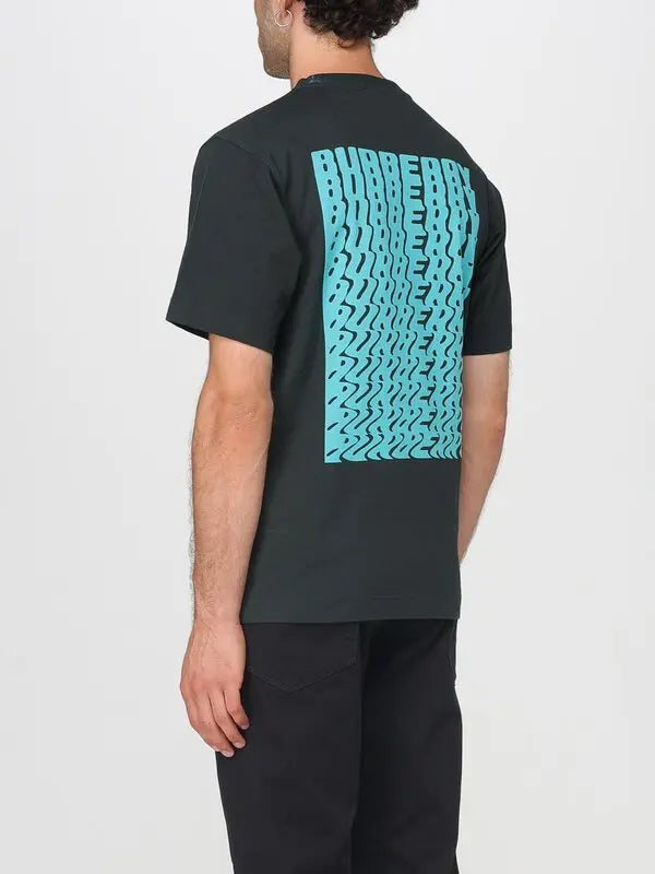 Burberry T-shirt with twisted letter print on the front and back