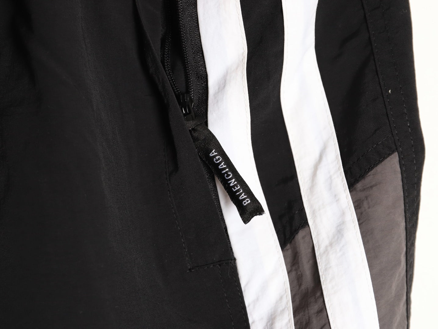 Balenciaga Sproty Collection Color Block Embroidered Shorts